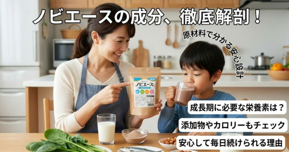 ノビエースの成分は安全？添加物や栄養バランスを完全チェック