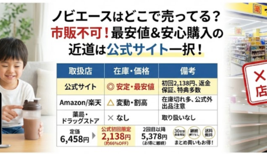ノビエースはどこで売ってる？販売店・市販・最安値購入ガイド